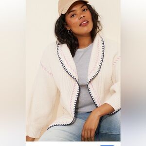 Women's Maeve Collared Whipstitch Open
Cardigan Anthropologie XS/S